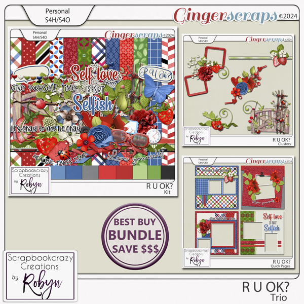 R U OK Trio by Scrapbookcrazy Creations