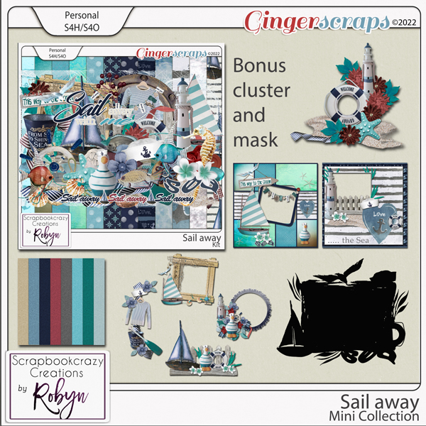 Sail Away Collection by Scrapbookcrazy Creations