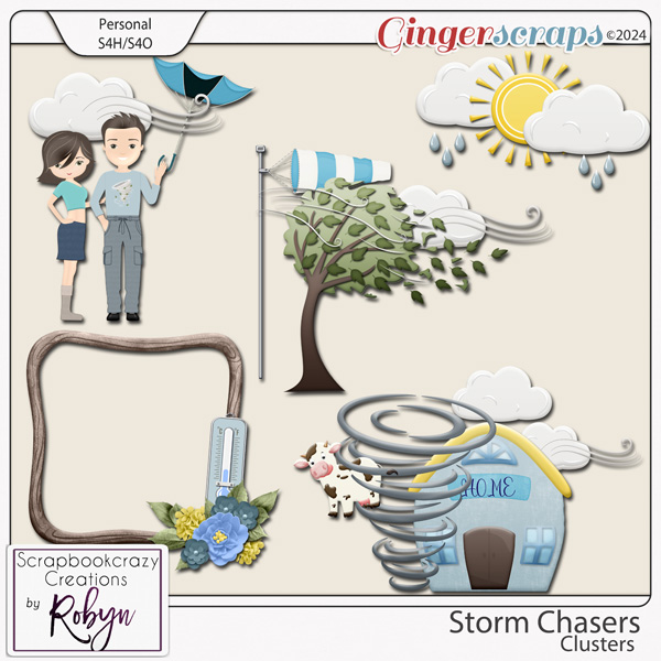 Storm Chasers Clusters by Scrapbookcrazy Creations