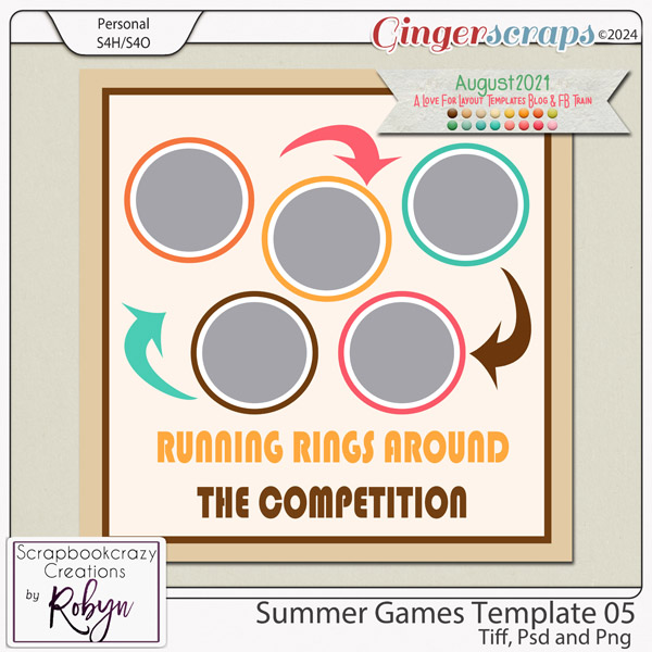 Summer Games Template 05 by Scrapbookcrazy Creations