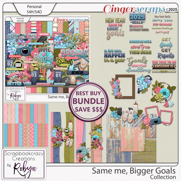 Same me Bigger Goals Collection by Scrapbookrazy Creations