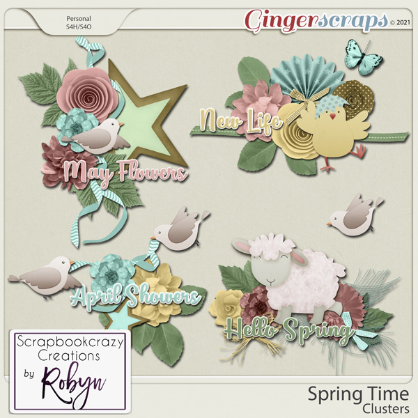 Spring Time Clusters by Scrapookcrazy Creations