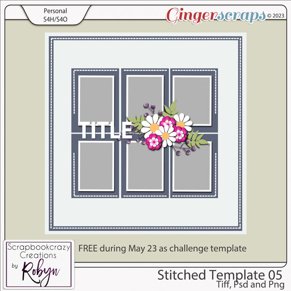 Stitched Template 05 by Scrapbookcrazy Creations