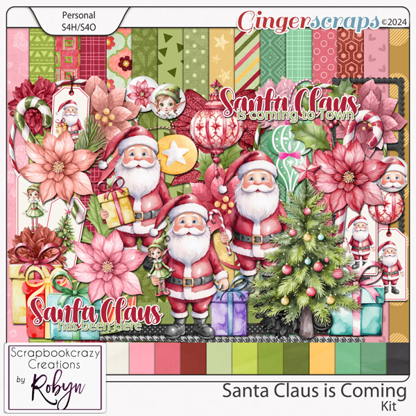 Santa Claus is Coming Kit by Scrapbookcrazy Creations