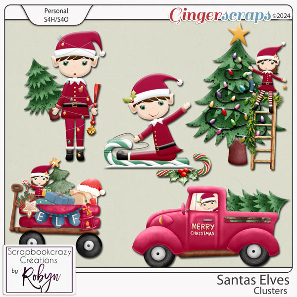 Santas Elves Clusters by Scrapbookcrazy Creations