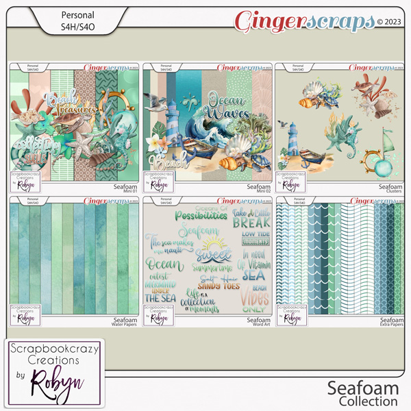 Seafoam Collection by Scrapbookcrazy Creations