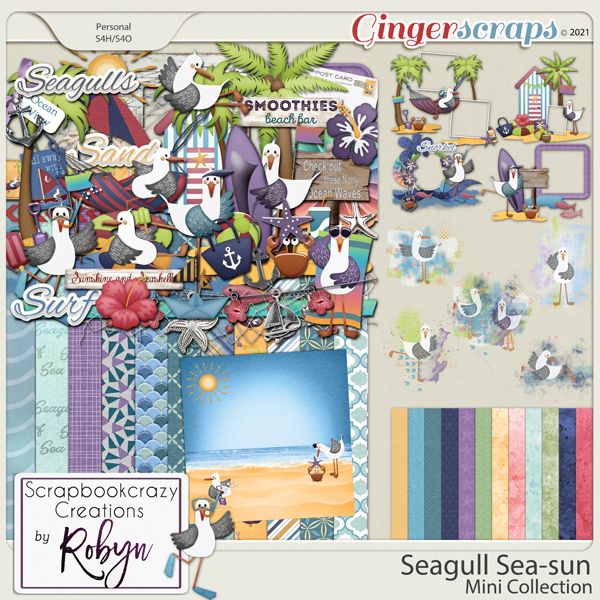 Seagull Sea-Sun Mini collection by Scrapbookcrazy Creations