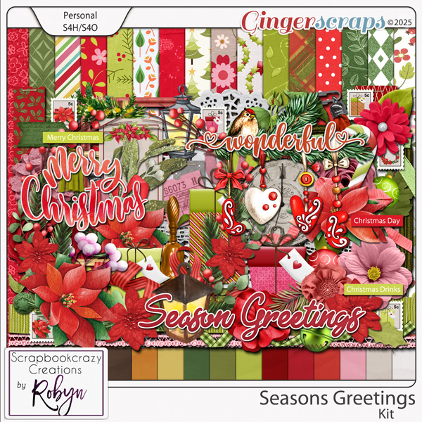 Seasons Greetings Kit by Scrapbookcrazy Creations