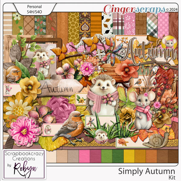 Simply Autumn Kit by Scrapbookcrazy Creations