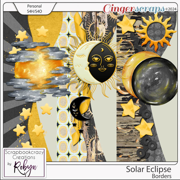 Solar Eclipse Borders by Scrapbookcrazy Creations