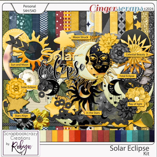Solar Eclipse Kit by Scrapbookcrazy Creations
