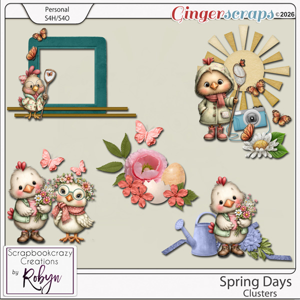 Spring Days Clusters by Scrapbookcrazy Creations