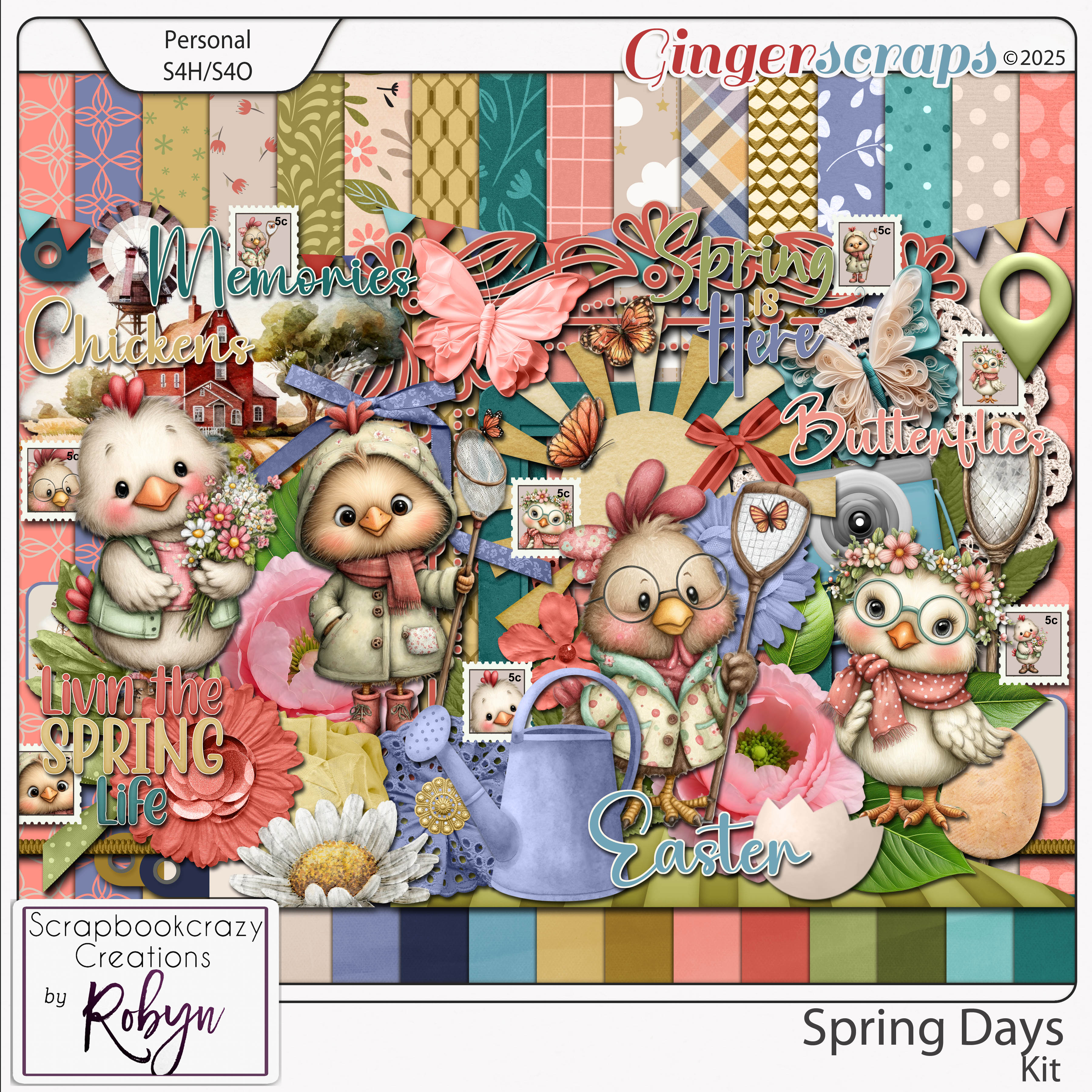 Spring Days Kit by Scrapbookcrazy Creations