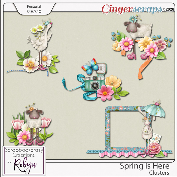 Spring is Here Clusters by Scrapbookcrazy Creations