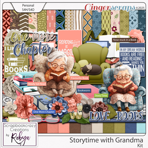 Storytime with Grandma Kit by Scrapbookcrazy Creations