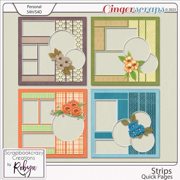 Strips Quick Pages by Scrapbookcrazy Creations