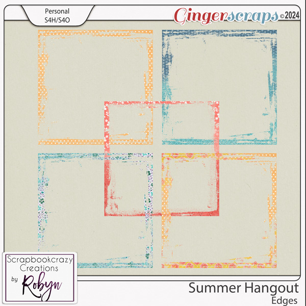 Summer Hangout Edge Overlays by Scrapbookcrazy Creations