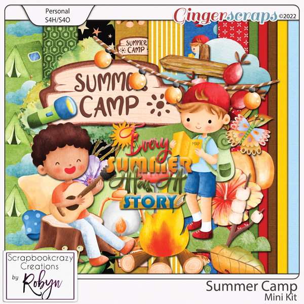 Summer Camp Mini Kit by Scrapbookcrazy Creations