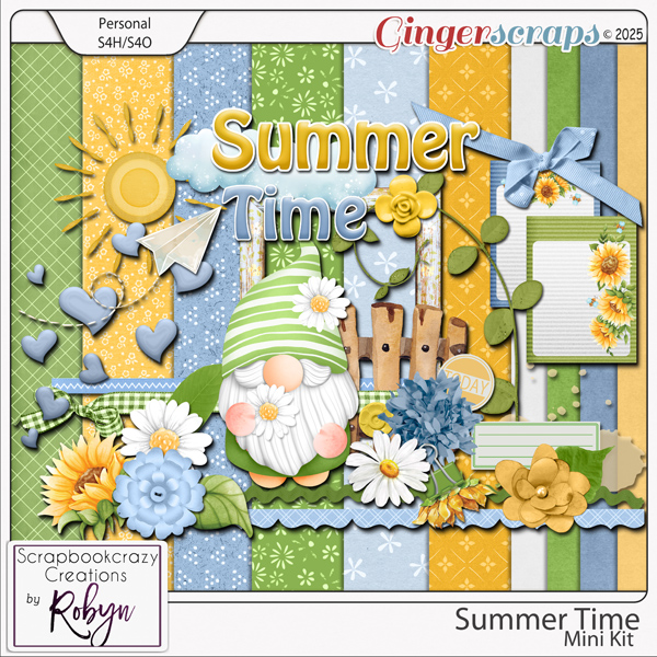 Summer Time Mini Kit by Scrapbookcrazy Creations