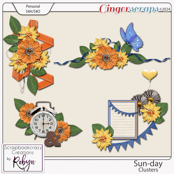 Sun-day Clusters by Scrapbookcrazy Creations