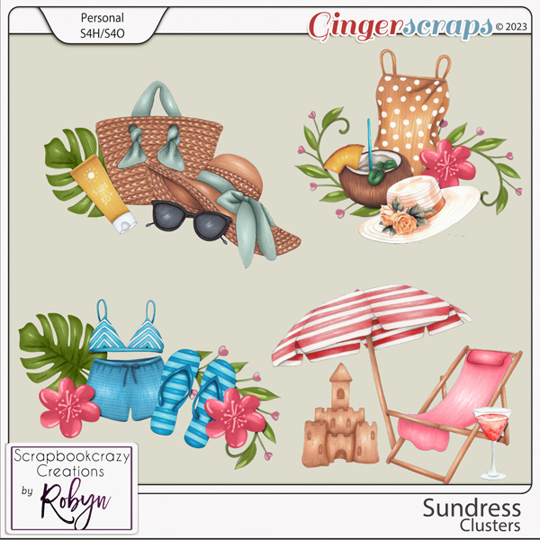 Sundress Clusters by Scrapbookcrazy Creations