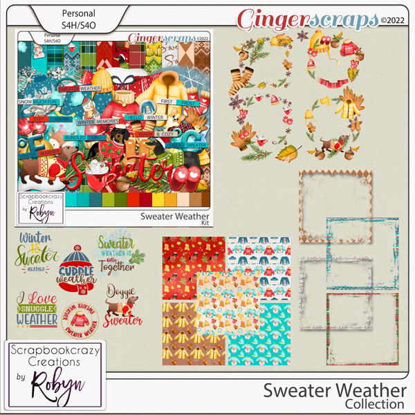 Sweater Weather Collection by Scrapbookcrazy Creations