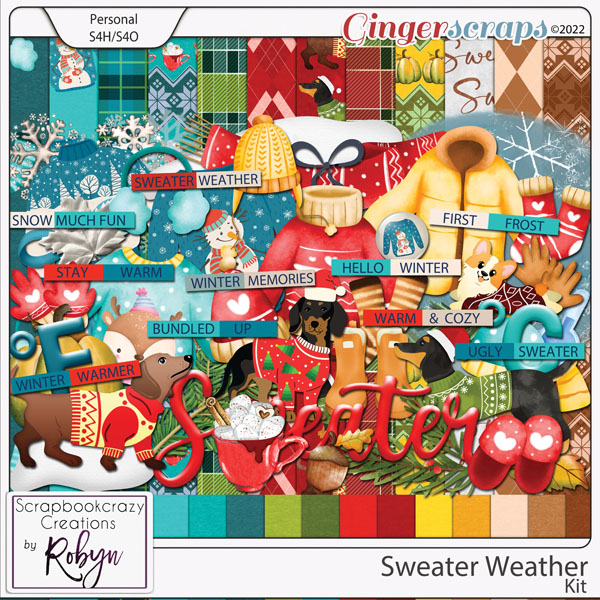 Sweater Weather Kit by Scrapbookcrazy Creations