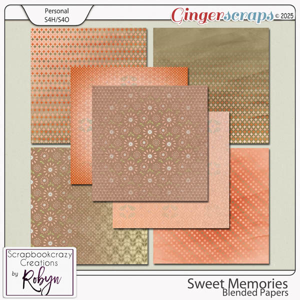 Sweet Memories Blended Papers by Scrapbookcrazy Creations