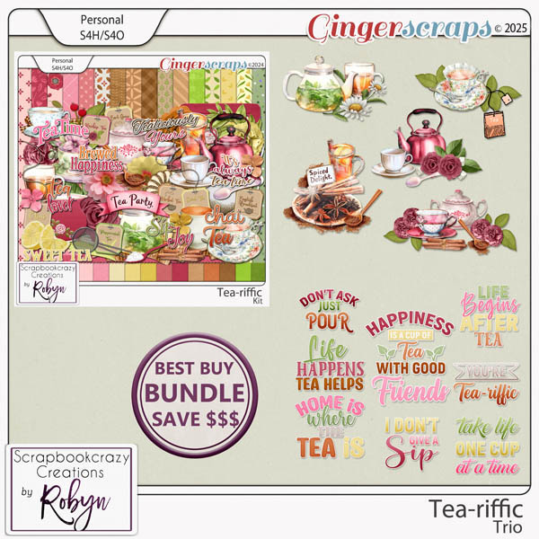 Tea-riffic Trio by Scrapbookcrazy Creations