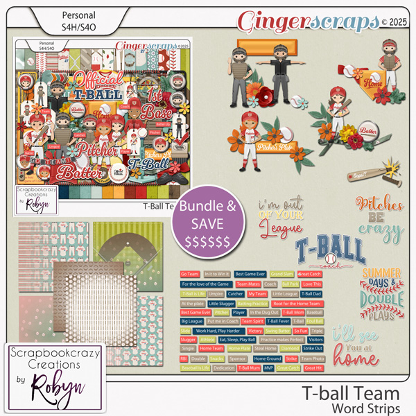 T-Ball Team Collection by Scrapbookcrazy Creations