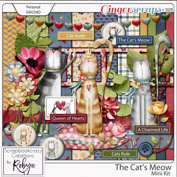 The Cats Meow Mini Kit by Scrapbookcrazy Creations