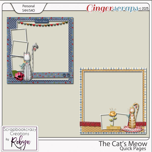 The Cats Meow Quick Pages by Scrapbookcrazy Creations