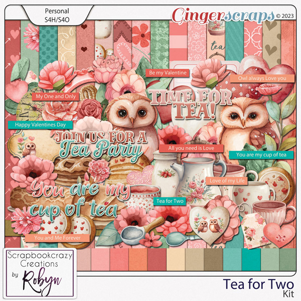 Tea for Two Kit by Scrapbookcrazy Creations