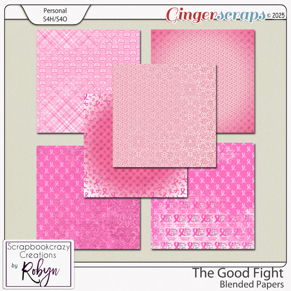 The Good Fight Blended Papers by Scrapbookcrazy Creations