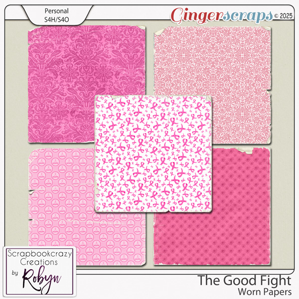 The Good Fight Worn Papers by Scrapbookcrazy Creations