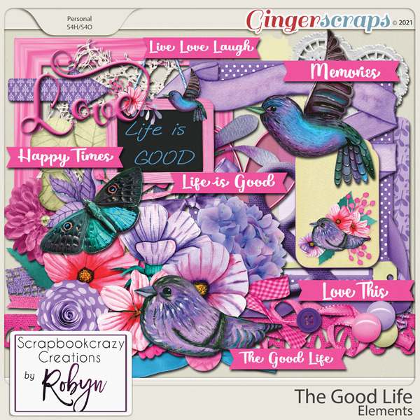 The Good Life Elements by Scrapbookcrazy Creations