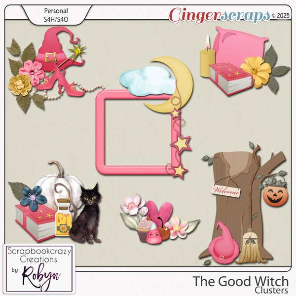 The Good Witch Clusters by Scrapbookcrazy Creations