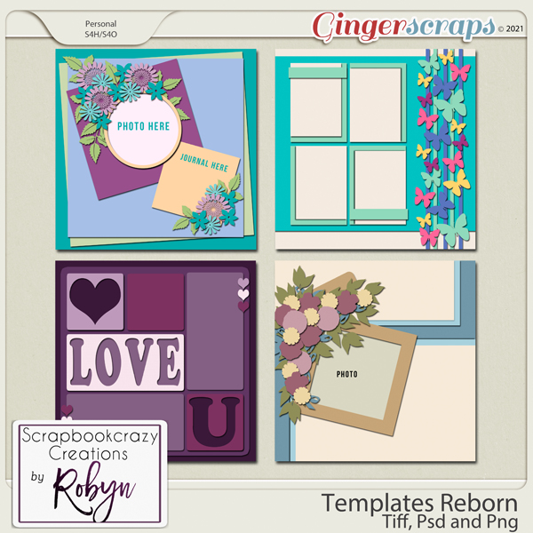 Templates Reborn by Scrapbookcrazy Creations