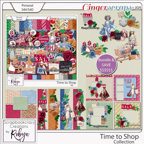 Time to Shop Collection by Scrapbookcrazy Creations