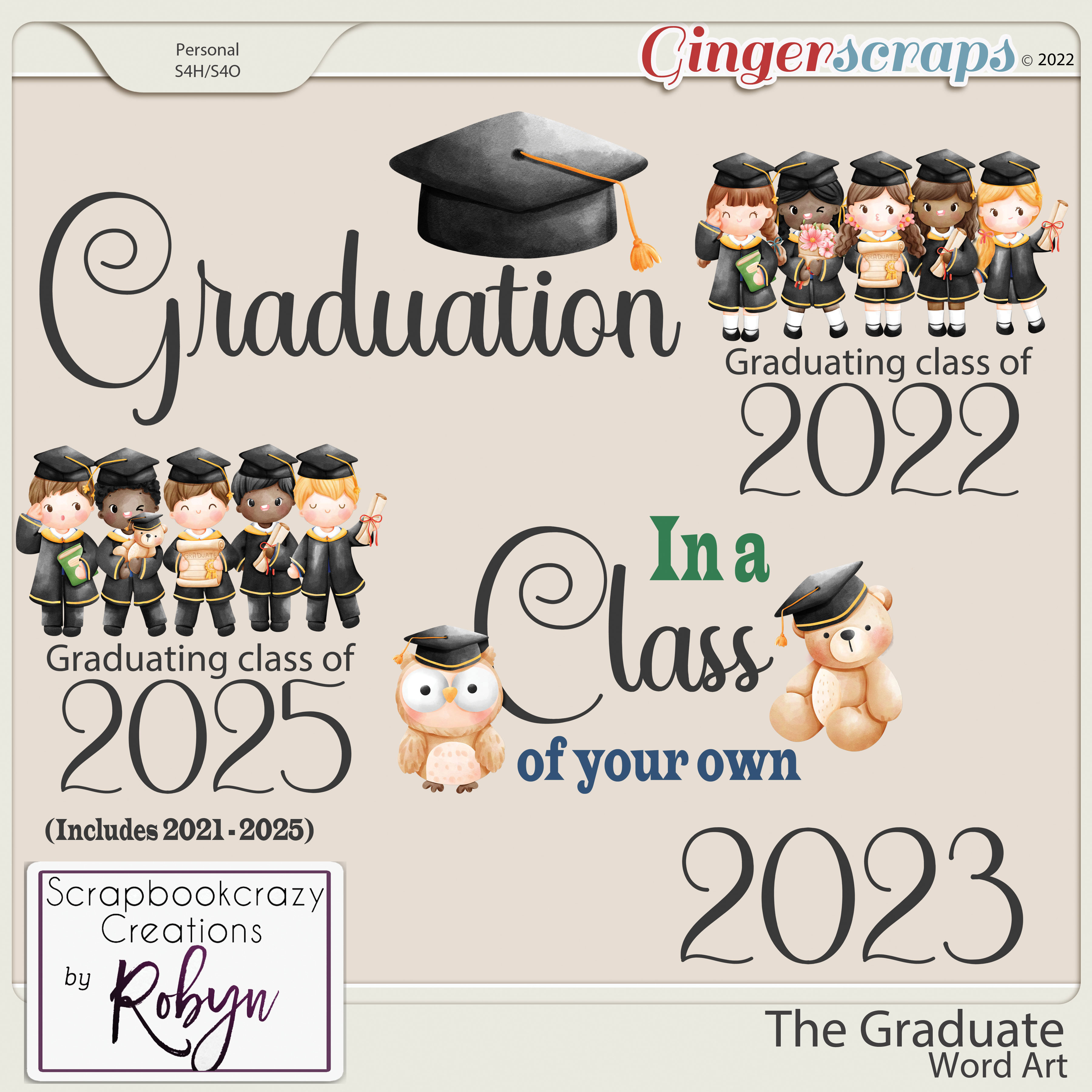 The Graduate Word Art by Scrapbookcrazy Creations