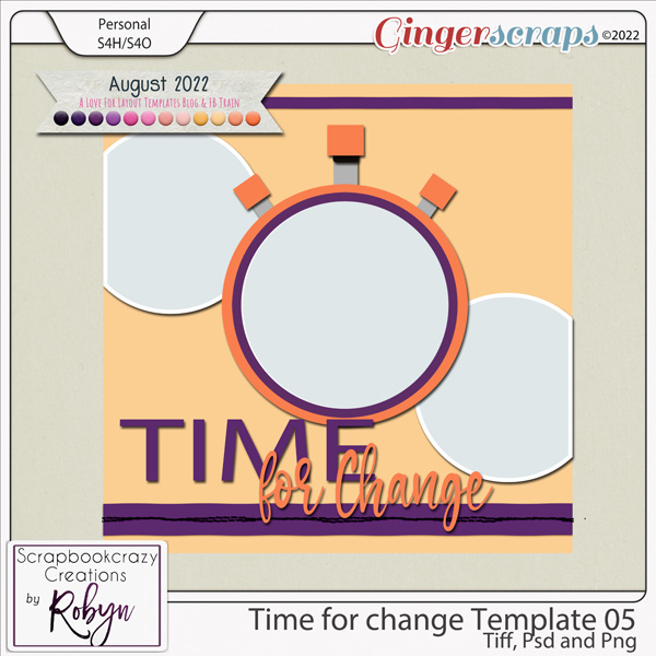 Time for change Template 05 by Scrapbookcrazy Creations