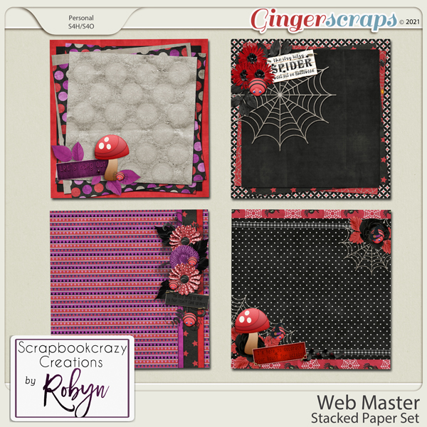 Web Master Stacked Papers by Scrapbookcrazy Creations