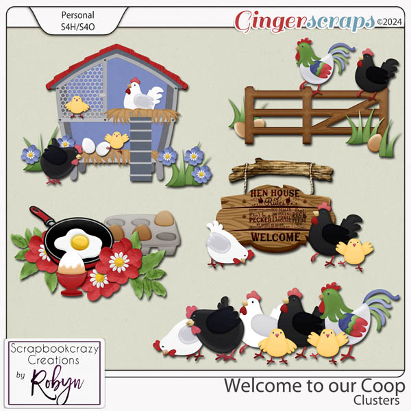 Welcome to Our Coop Clusters by Scrapbookcrazy Creations