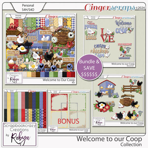 Welcome to Our Coop Collection by Scrapbookcrazy Creations