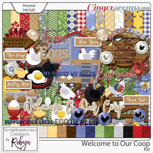 Welcome to Our Coop Kit by Scrapbookcrazy Creations