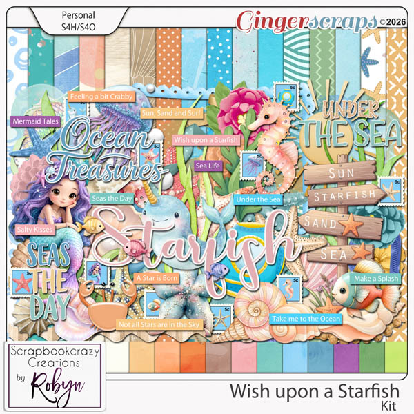 Wish upon a Starfish by Scrapbookcazy Creations