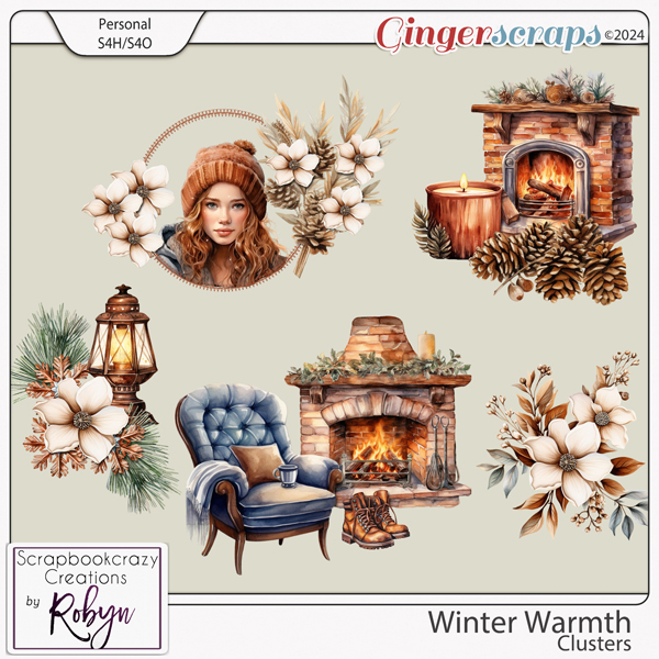 Winter Warmth Clusters by Scrapbookcrazy Creations