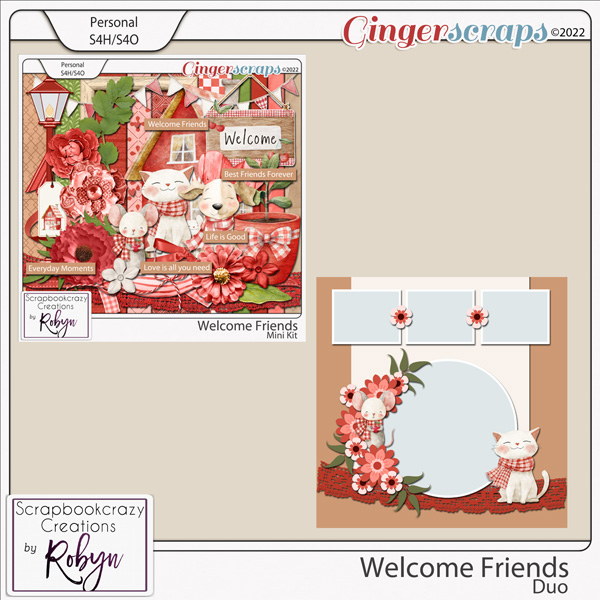 Welcome Friends Duo by Scrapbookcrazy Creations