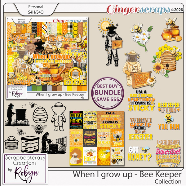 When I grow up - Beekeeper Collection by Scrapbookcrazy Creations