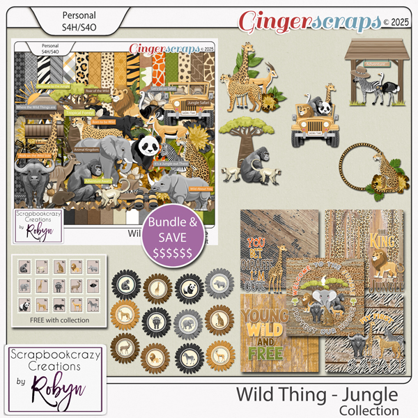Wild Thing - Jungle Collection by Scrapbookcrazy Creations